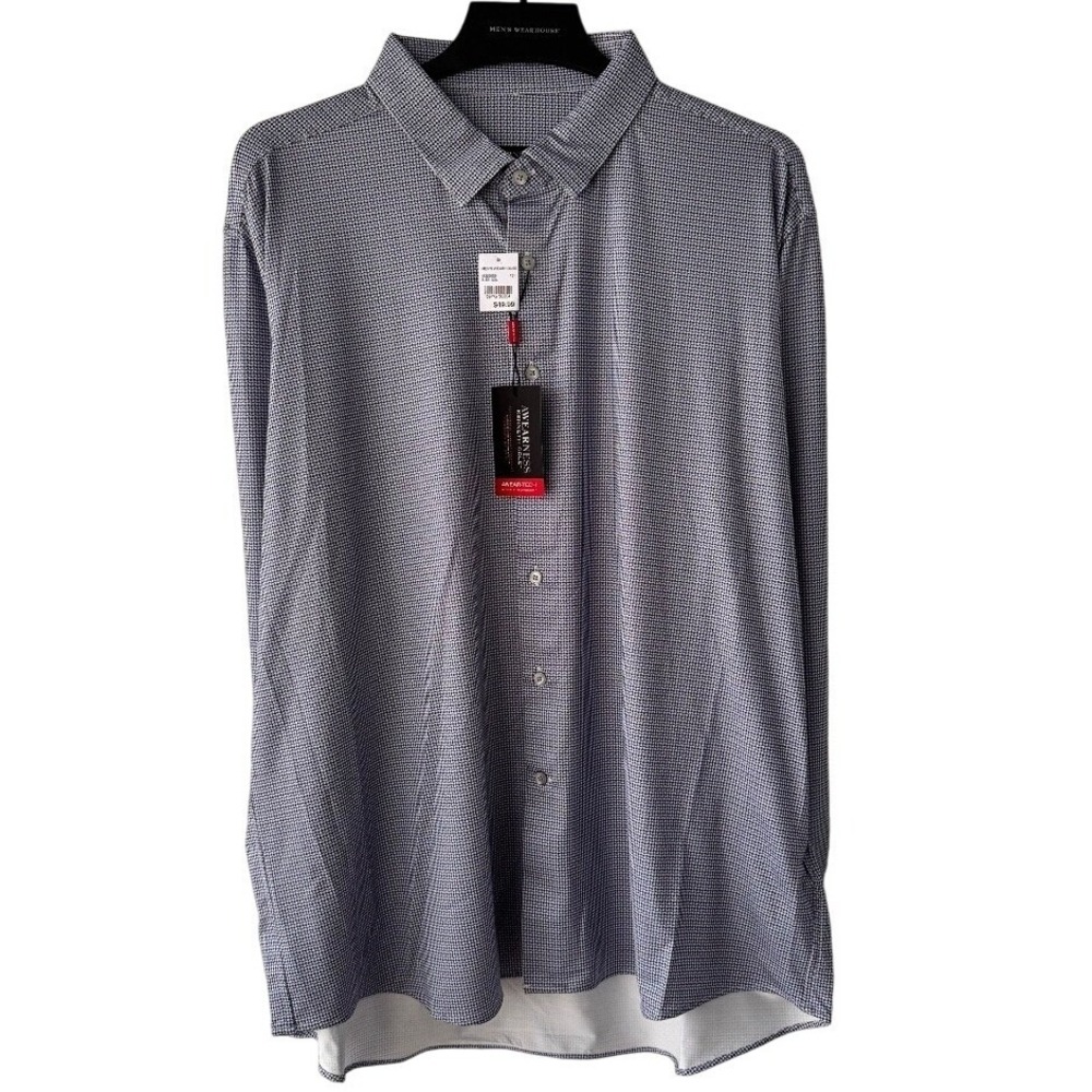 Kenneth Cole‎ AWEARNESS Dress Shirt Slim Fit Stretch XXL